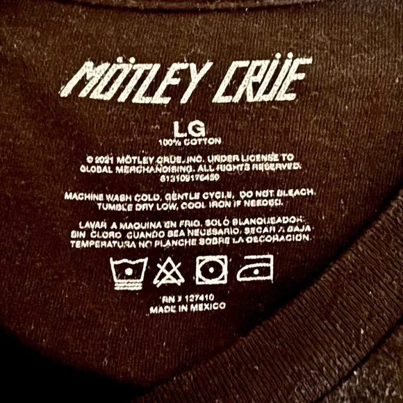 🔥 Mötley Crüe Japan Tour ’85 T-Shirt – Size Large 🔥 - Picture 9 of 9